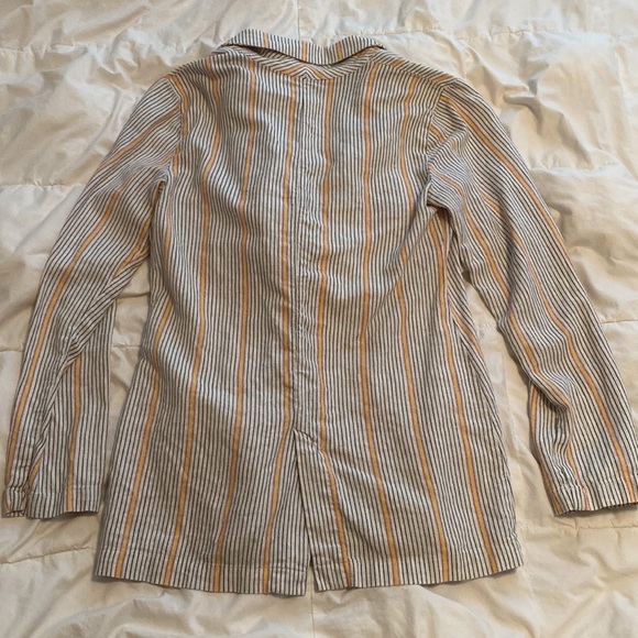 Linen Blend Wild Fable Lightweight Double Breasted Blazer Jacket Size XS - Picture 2 of 10